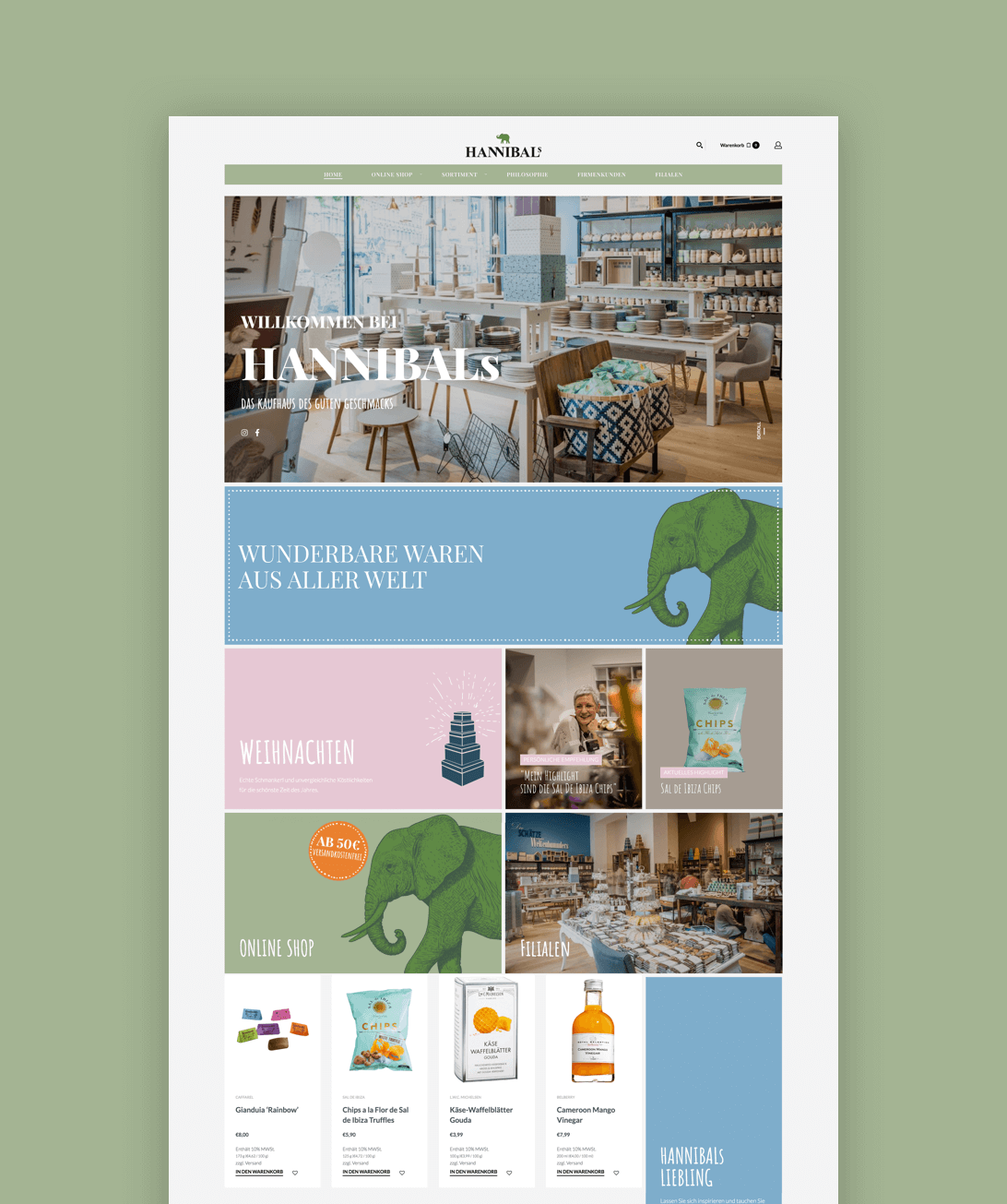 HANNIBALs | Website & Webshop