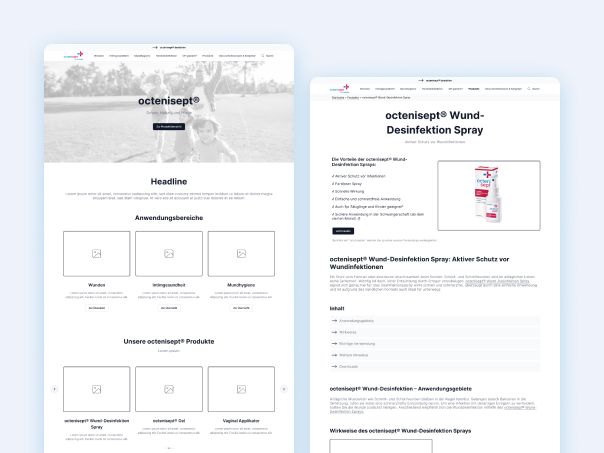 octenisept® | Website Relaunch, Marketing, SEO
