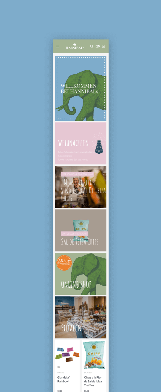 HANNIBALs | Website & Webshop