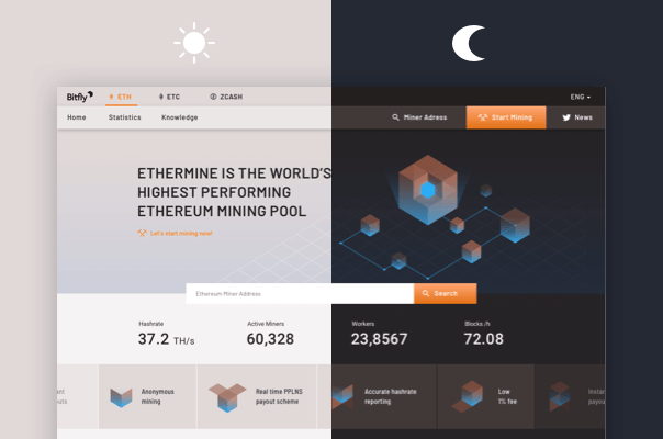 Ethermine | Konzept, Design & Development