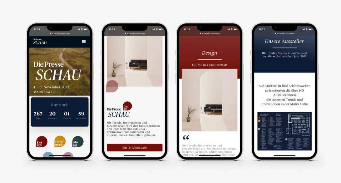 „Die Presse“-SCHAU Website | Konzept, Design, Development