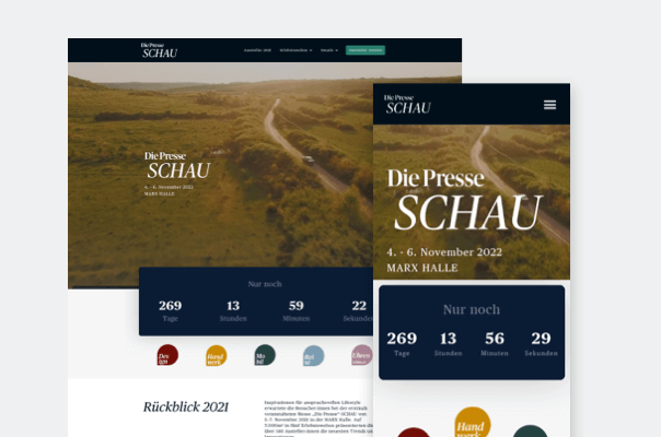 „Die Presse“-SCHAU Website | Konzept, Design, Development
