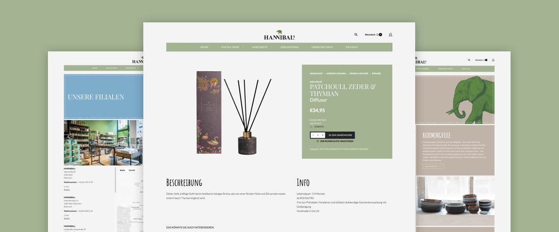 HANNIBALs | Website & Webshop