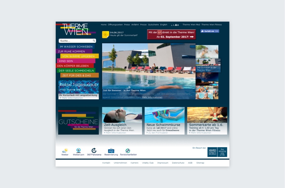 Therme Wien Website Relaunch
