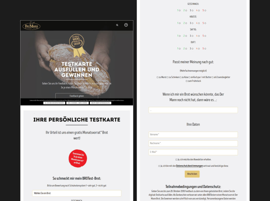 Bäckerei Der Mann Brotestwochen Social Media, Web & Content