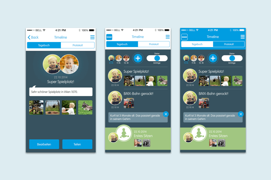 MAM Baby Tagebuch App
