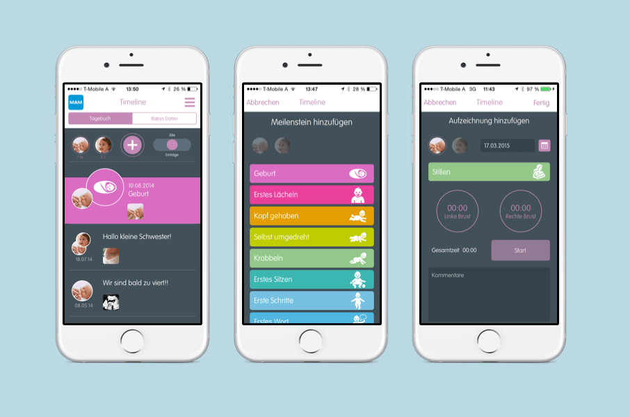 MAM Baby Tagebuch App