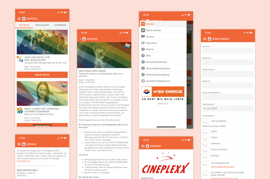 Extrawürstel App / Wien Energie-Vorteilswelt App by Wien Energie