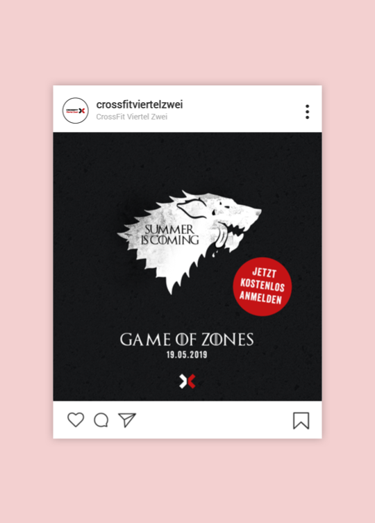 Game of Zones - CrossFit Viertel Zwei Social Media Event