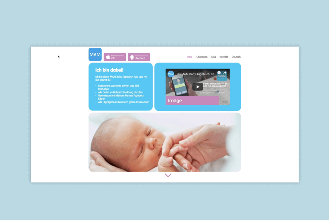 MAM Baby Tagebuch App