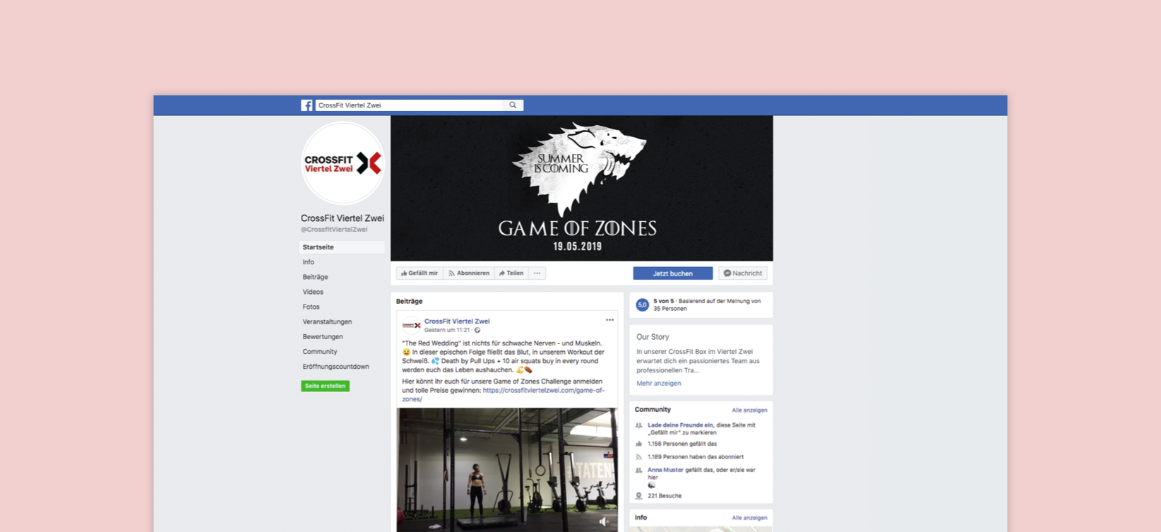Game of Zones - CrossFit Viertel Zwei Social Media Event