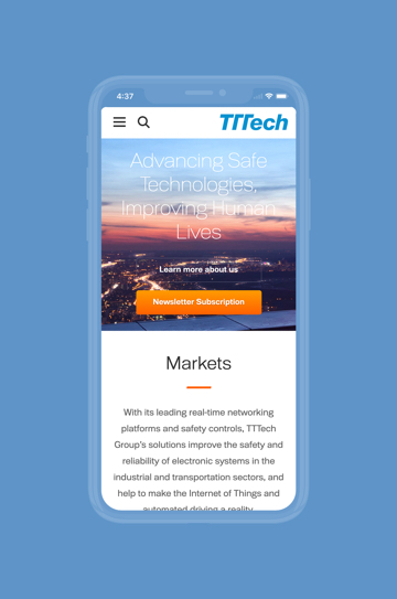 TTTech Website Relaunch