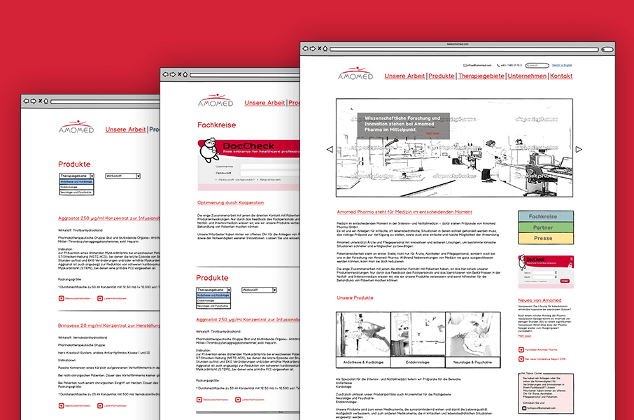 Amomed Website Relaunch
