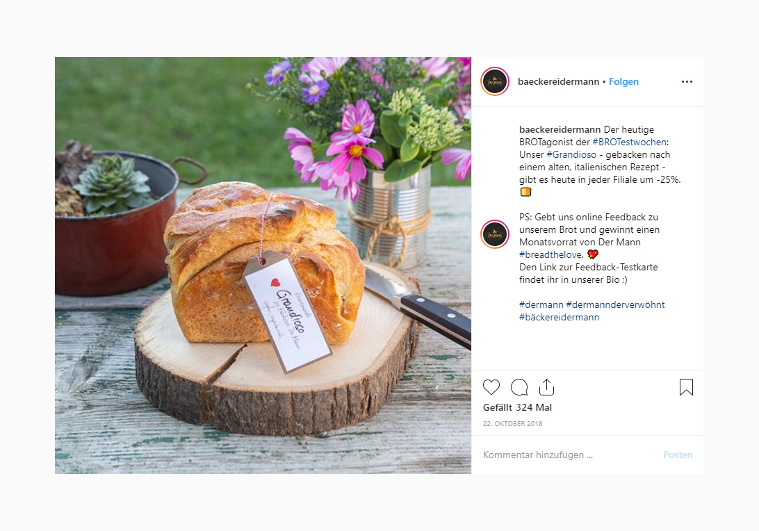 Bäckerei Der Mann Brotestwochen Social Media, Web & Content